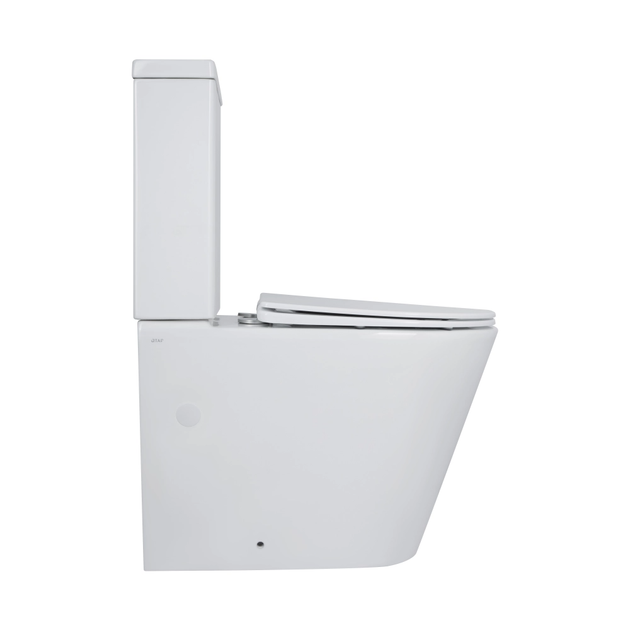 Унитаз компакт Q-tap Presto Quadro 650x340 овальный, с сиденьем, белый (QT24221215AW) - Фото 3 Унитаз компакт Q-tap Presto Quadro 650x340 овальный, с сиденьем, белый (QT24221215AW) - изображение 3
