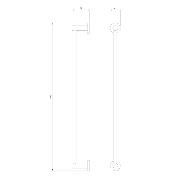 Тримач для рушників Omnires Modern Project латунь, матовий чорний (MP60216BL) - зображення 3