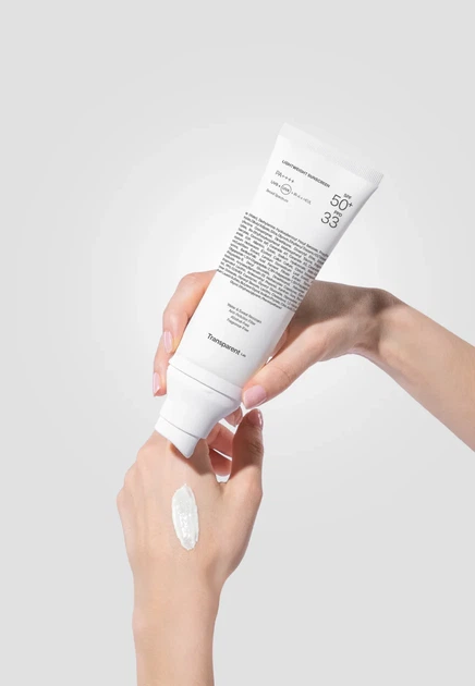 Transparent солнцезащитный крем для лица Lightweight Sunscreen SPF50+, 50 мл - изображение 3