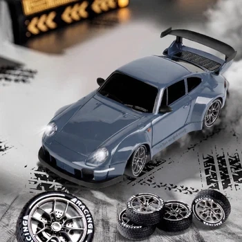 Радиоуправляемая дрифт машинка 4WD 1:24 Голубая - Фото 4 Радиоуправляемая дрифт машинка 4WD 1:24 Голубая - изображение 4