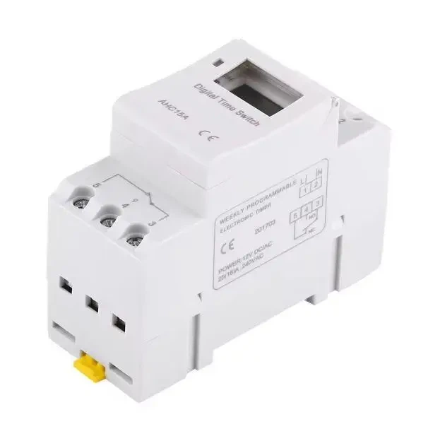 Реле часу електронне THC15A 16A 3500W IP20 - зображення 2