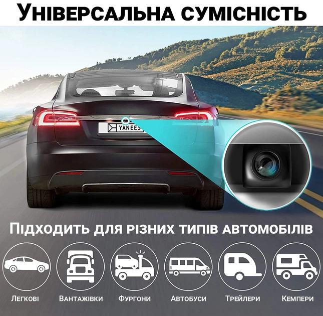 Камера заднего вида Podofo A4281 AHD 1280x720 IP68 черная - Фото 3 Камера заднего вида Podofo A4281 AHD 1280x720 IP68 черная - изображение 3