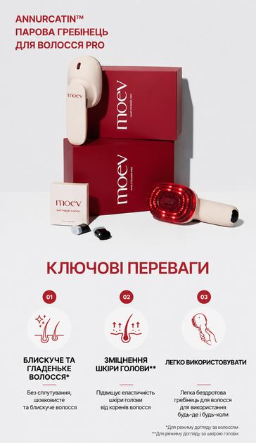 Паровой прибор-расчёска для волос MOEV Hair Steamer Pro - изображение 8