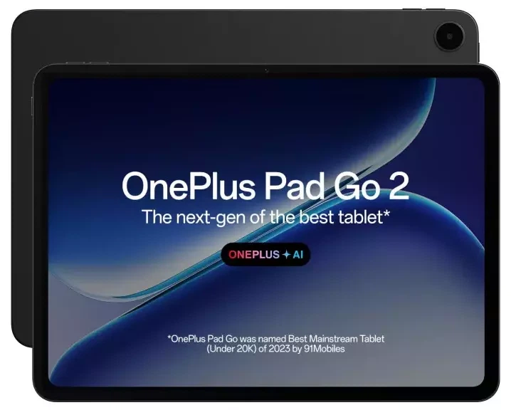 Планшет OnePlus Pad Go 2 Wi-Fi 8/128GB Shadow Black (OPPG2WF8128B) - Фото 1 Планшет OnePlus Pad Go 2 Wi-Fi 8/128GB Shadow Black (OPPG2WF8128B) - изображение 1