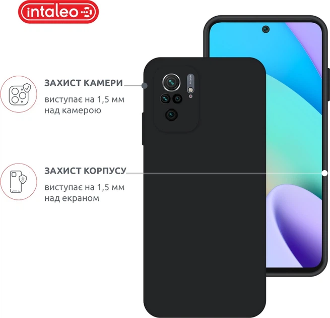 Чехол для смартфона Intaleo SoftShell для Xiaomi Redmi Note 10 4G Black (1283126619700) - изображение 3