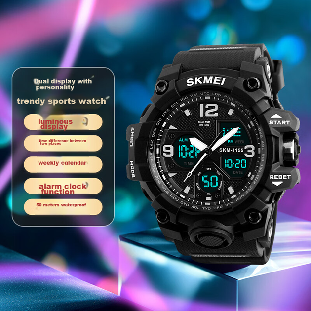 Дитячий годинник Skmei 1155B 50 м - Фото 8 Дитячий годинник Skmei 1155B 50 м - зображення 8