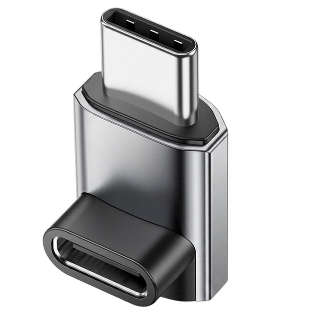 Переходник Essager USB Type-C M/F LED (8K 240W 40Gbps USB 4.0) Aluminium T-shaped (48994) - Фото 1 Переходник Essager USB Type-C M/F LED (8K 240W 40Gbps USB 4.0) Aluminium T-shaped (48994) - изображение 1