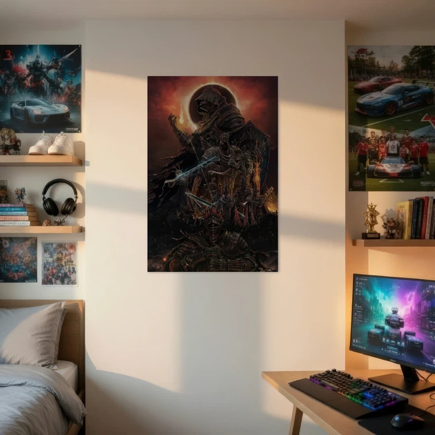 Постер Темні душі, Dark Souls, декор кімнати геймера, A1 90×60 см (id1544) - Фото 2 Постер Темні душі, Dark Souls, декор кімнати геймера, A1 90×60 см (id1544) - зображення 2