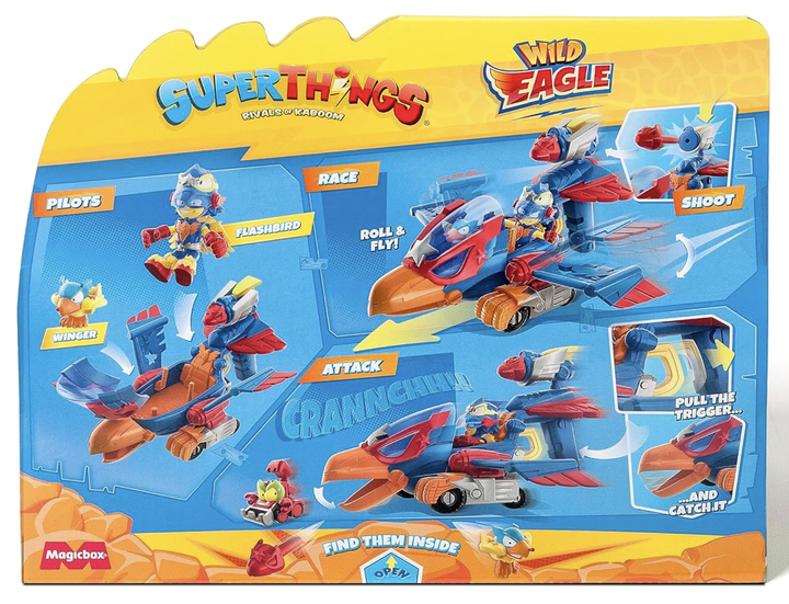 Дикий орел SuperThings Wild Eagle Jet Magicbox Літак Super Things - зображення 3