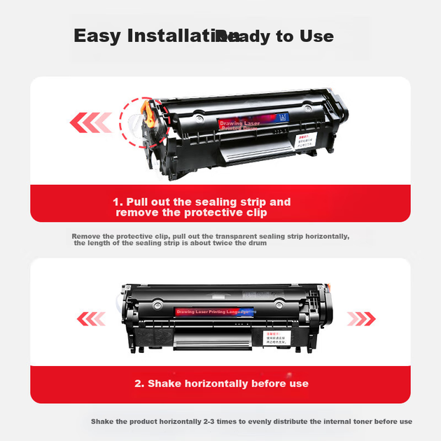 Картридж лазерный Huiwei Q2612A для HP M1005, 1020plus, 1020, 3050 и Canon LBP2900+ - изображение 5