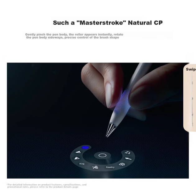 Стилус HUAWEI M-Pencil Pro для планшета з NearLink, білосніжний - зображення 10