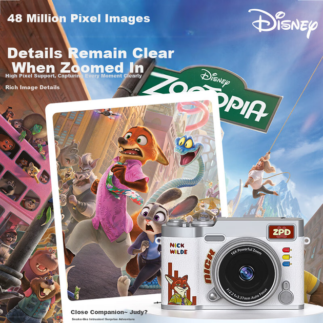 Фотоаппарат цифровой Disney Zootopia детский CCD, 2 шт - изображение 5