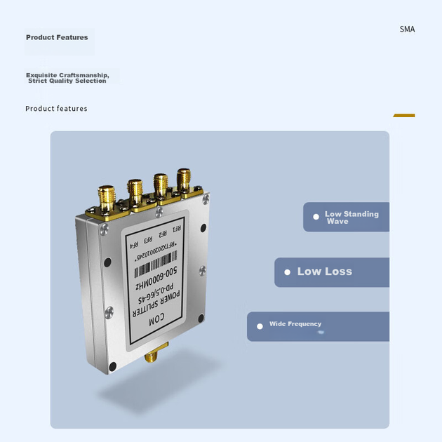 Делитель мощности SHOCHAN SQ-SMA14 0.5–6 ГГц - изображение 6