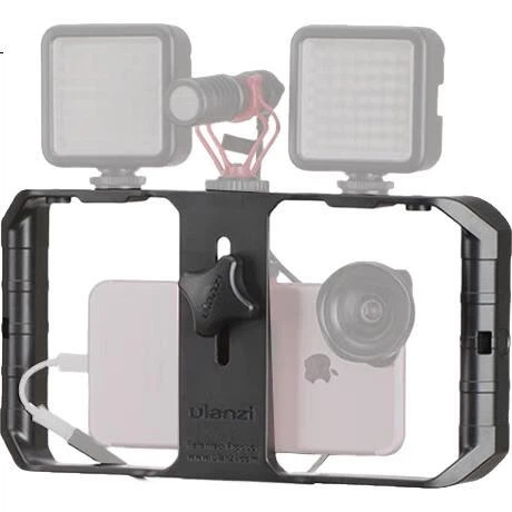 Ulanzi U-Rig Pro Двуручная клетка для камеры телефона Apple и Huawei, универсальное приспособление для горизонтальной и вертикальной съемки, фотосъемки, видеоблогов, прямых трансляций и подставка для телефона. - изображение 3