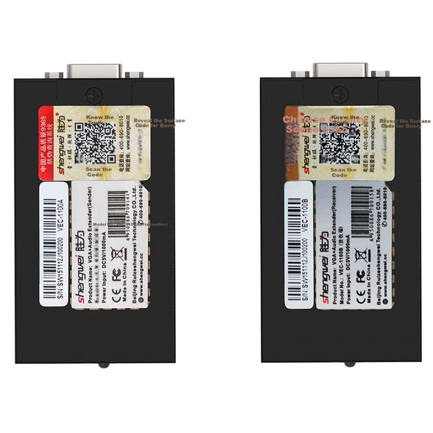 Удлинитель VGA-сигнала Shengwei VEC-1100AB к 100 м - изображение 8