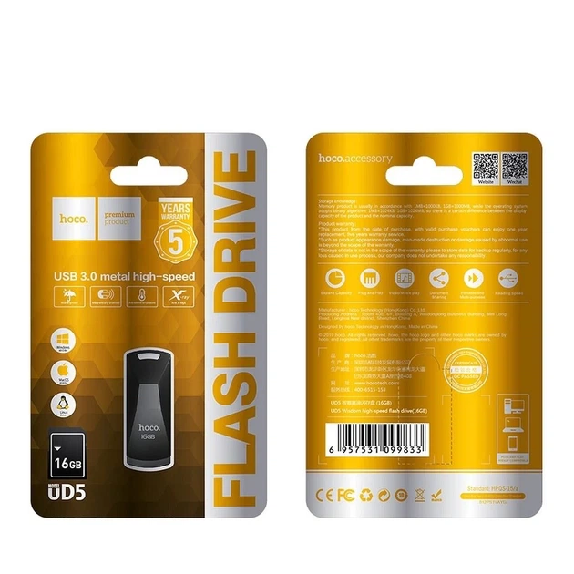 USB-флешка Hoco UD5 16GB USB 3.0 Grey (6957531099833) - зображення 2