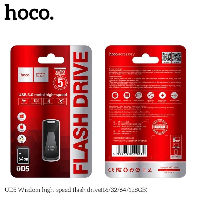 USB-флешка Hoco UD5 64GB USB 3.0 Grey (6957531099819) - Фото 2 USB-флешка Hoco UD5 64GB USB 3.0 Grey (6957531099819) - зображення 2