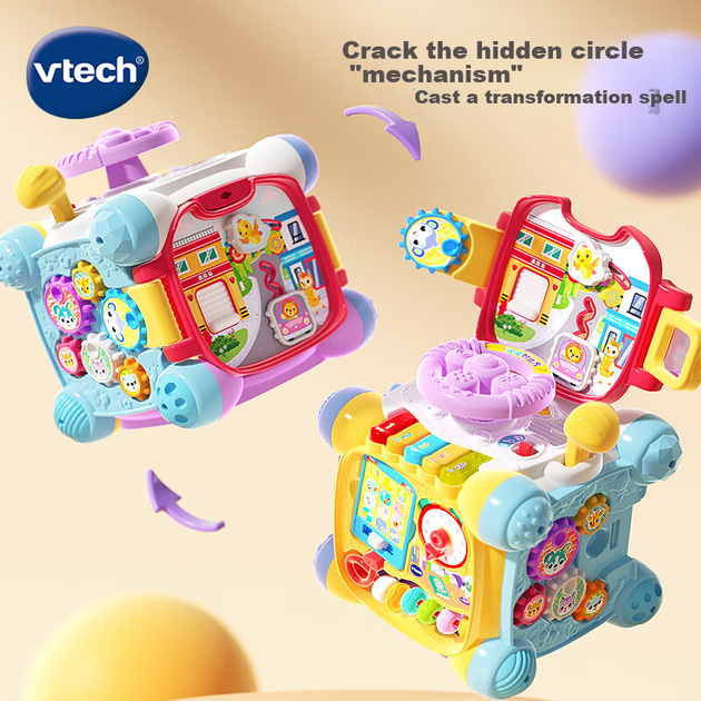 Игрушка VTech Cube Explorer для малышей, шестигранная игра-симулятор вождения для мальчиков и девочек, подарок на день рождения для ребенка. - изображение 4