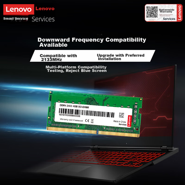 Оперативная память Lenovo SODIMM DDR4-2400 4096MB PC4-19200 - изображение 3