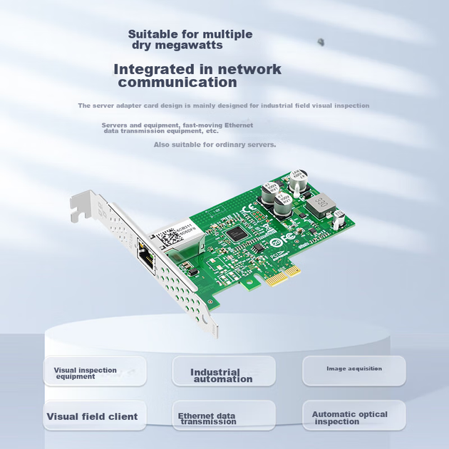 Мережева карта EB-LINK Intel I210 PCI-E, гігабітна, один порт PoE, модель I210-T1, для промислових камер - зображення 7