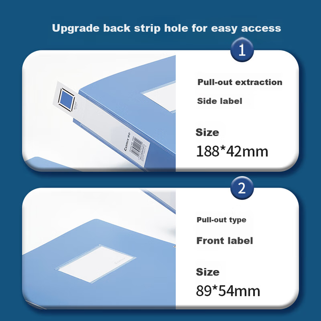 Коробки для документов COMIX, набор из 10 штук, 75 мм, на липучке, контейнеры для хранения чеков, синие пластиковые коробки для счетов и накладных, офисные бухгалтерские принадлежности, канцелярские товары, EA1003-10 - Фото 6 Коробки для документов COMIX, набор из 10 штук, 75 мм, на липучке, контейнеры для хранения чеков, синие пластиковые коробки для счетов и накладных, офисные бухгалтерские принадлежности, канцелярские товары, EA1003-10 - изображение 6