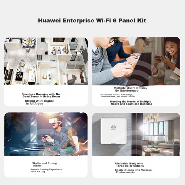 Точка доступа Huawei Kunling Enterprise, WiFi 6, 11ax, для дома, двухдиапазонная гигабитная, модель AirEngine5762S-11SW - Фото 4 Точка доступа Huawei Kunling Enterprise, WiFi 6, 11ax, для дома, двухдиапазонная гигабитная, модель AirEngine5762S-11SW - изображение 4