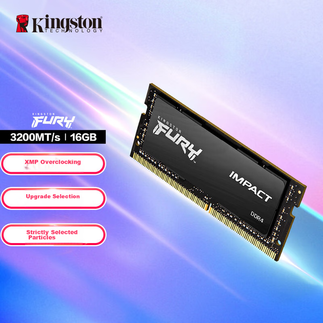 Модуль памяти Kingston FURY Impact 16 ГБ DDR4 3200 МГц для ноутбука - изображение 4
