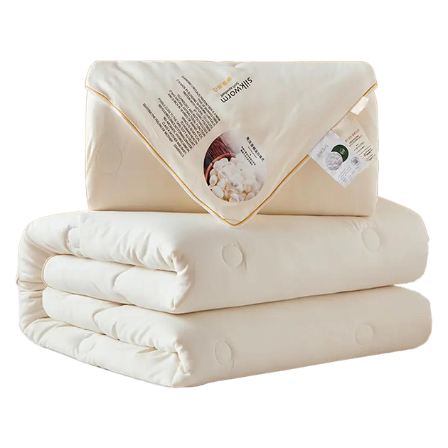 Одеяло MUJI из 100% шелка двухслойное 2-в-1 всесезонное на молнии, 4.8 кг, 220x240 см - Фото 4 Одеяло MUJI из 100% шелка двухслойное 2-в-1 всесезонное на молнии, 4.8 кг, 220x240 см - изображение 4