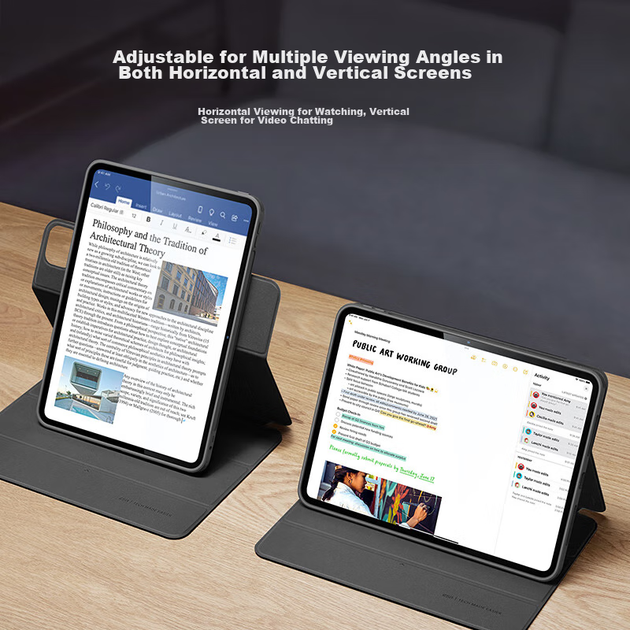 Чохол ESR для iPad Pro 11 дюймів 2025/2024 M5/M4 магнітний ударостійкий, чорний - Фото 8 Чохол ESR для iPad Pro 11 дюймів 2025/2024 M5/M4 магнітний ударостійкий, чорний - зображення 8