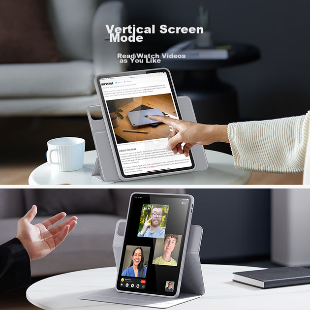 Чехол для планшета Apple iPad Pro 11" 2025/2024 ESR Grey - Фото 10 Чехол для планшета Apple iPad Pro 11" 2025/2024 ESR Grey - изображение 10