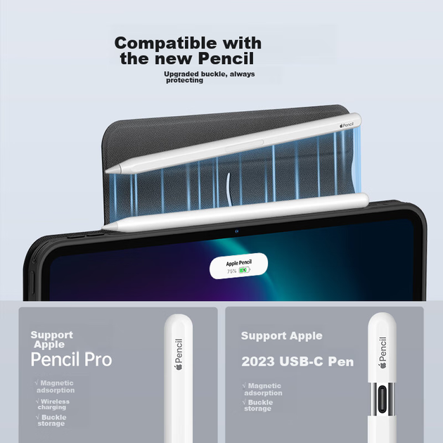 Чехол для планшета Apple iPad Pro 11" 2025/2024 ESR Grey - Фото 12 Чехол для планшета Apple iPad Pro 11" 2025/2024 ESR Grey - изображение 12