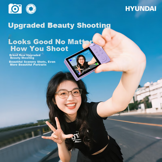 Фотоаппарат Hyundai CCD 64 Мп Purple - изображение 4