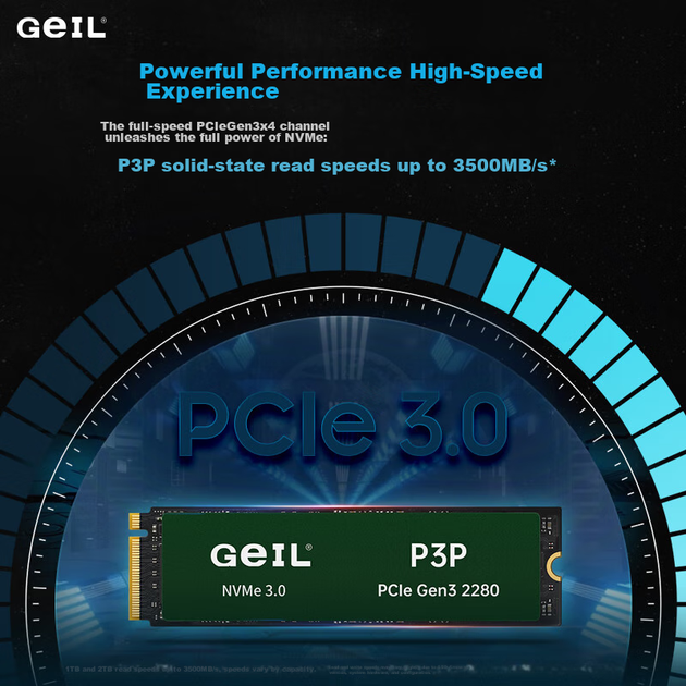 SSD диск GeIL P3P 512GB M.2 NVMe PCIe 3.0 TLC - изображение 5
