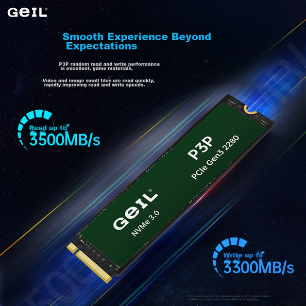 SSD диск GeIL P3P 512GB M.2 NVMe PCIe 3.0 TLC - изображение 6