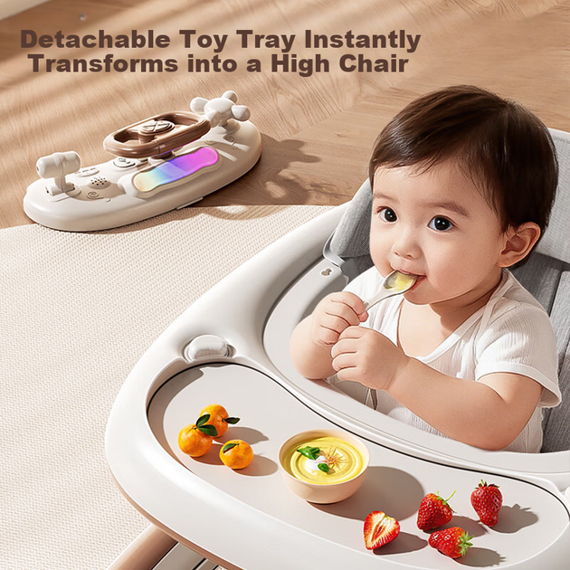 Дитячі ходунки DEERC Baby Walker для дітей 6-18 місяців із захистом від перекидання - зображення 6