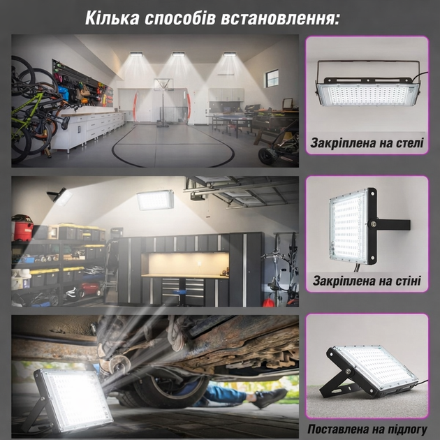 USB LED прожектор від павербанку 144 LED — Автономне світло без розетки - Фото 4 USB LED прожектор від павербанку 144 LED — Автономне світло без розетки - зображення 4