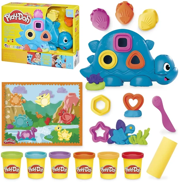 Набор массы для лепки Hasbro Play-Doh Динозавр Shapes and Colors Dino (G0491) - Фото 3 Набор массы для лепки Hasbro Play-Doh Динозавр Shapes and Colors Dino (G0491) - изображение 3