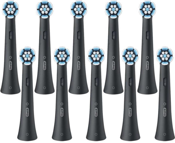 Насадки для електричної зубної щітки Oral-B iO Gentle Care 10 шт Чорні - Фото 2 Насадки для електричної зубної щітки Oral-B iO Gentle Care 10 шт Чорні - зображення 2