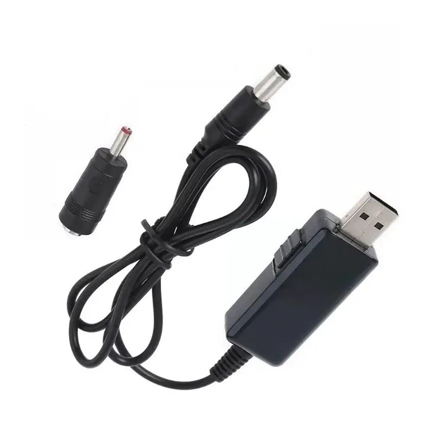 Кабель преобразователь USB-DC для роутера 9V/12V до 0,7А с переключателем, питание от PowerBank, DC 5.5×2.1 с переходником - Фото 5 Кабель преобразователь USB-DC для роутера 9V/12V до 0,7А с переключателем, питание от PowerBank, DC 5.5×2.1 с переходником - изображение 5