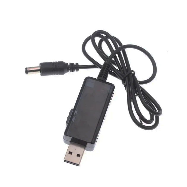 Кабель преобразователь USB-DC для роутера 9V/12V до 0,7А с переключателем, питание от PowerBank, DC 5.5×2.1 с переходником - Фото 8 Кабель преобразователь USB-DC для роутера 9V/12V до 0,7А с переключателем, питание от PowerBank, DC 5.5×2.1 с переходником - изображение 8