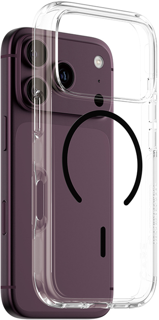 Etui CARE by PanzerGlass Solo MagSafe do Apple iPhone 17 Pro Transparent Black (CR04856) - Zdjęcie 3 Etui CARE by PanzerGlass Solo MagSafe do Apple iPhone 17 Pro Transparent Black (CR04856) - obraz 3