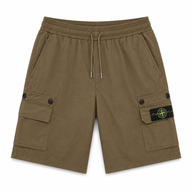 Карго шорты Stone Island PALM коричневые M - Фото 1 Карго шорты Stone Island PALM коричневые M - изображение 1