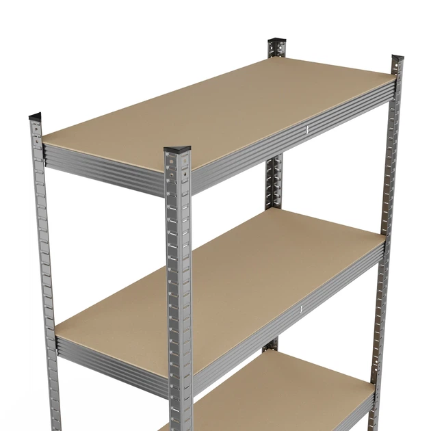 Стелаж металевий 2220x1100x450 мм оцинкований StahlPro 5 полиць МДФ - изображение 6