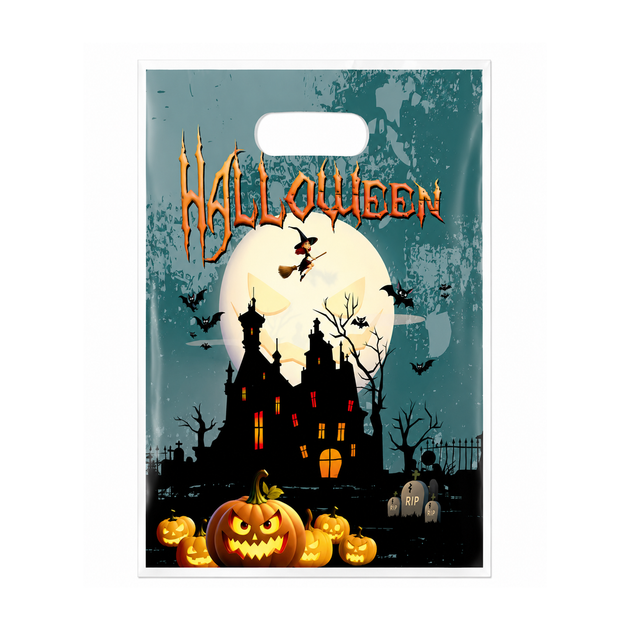 Подарочные Пакеты Особняк Ужасов 16х25см 10шт Halloween - Фото 1 Подарочные Пакеты Особняк Ужасов 16х25см 10шт Halloween - изображение 1