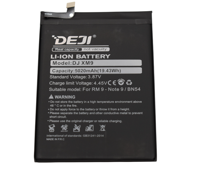 Аккумулятор BN54 Xiaomi Redmi Note 9 Redmi 10X 5020 mAh Deji Original - Фото 2 Аккумулятор BN54 Xiaomi Redmi Note 9 Redmi 10X 5020 mAh Deji Original - изображение 2