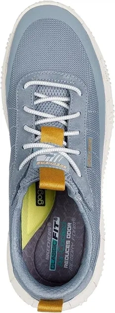 Мужские кеды Skechers 47.5р., голубые, 31.4 см - изображение 2