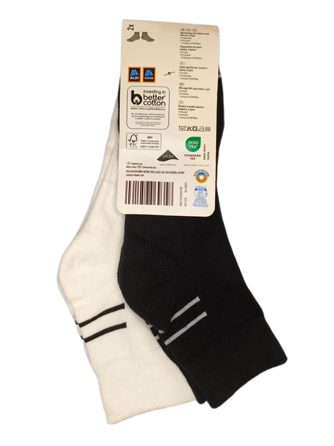 Чоловічі спортивні шкарпетки Crane Sportsocken 39-42р 2 пари - зображення 2