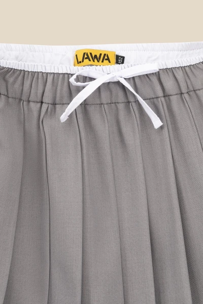 Спідниця однотонна для дівчинки LAWA GTC02305 164 см Сірий shop (2000999669491) - Фото 3 Спідниця однотонна для дівчинки LAWA GTC02305 164 см Сірий shop (2000999669491) - изображение 3