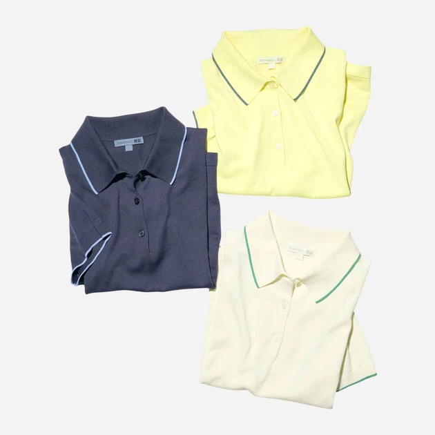 Поло женское Uniqlo 589914415 XS Желтое (1160859231) - Фото 8 Поло женское Uniqlo 589914415 XS Желтое (1160859231) - изображение 8