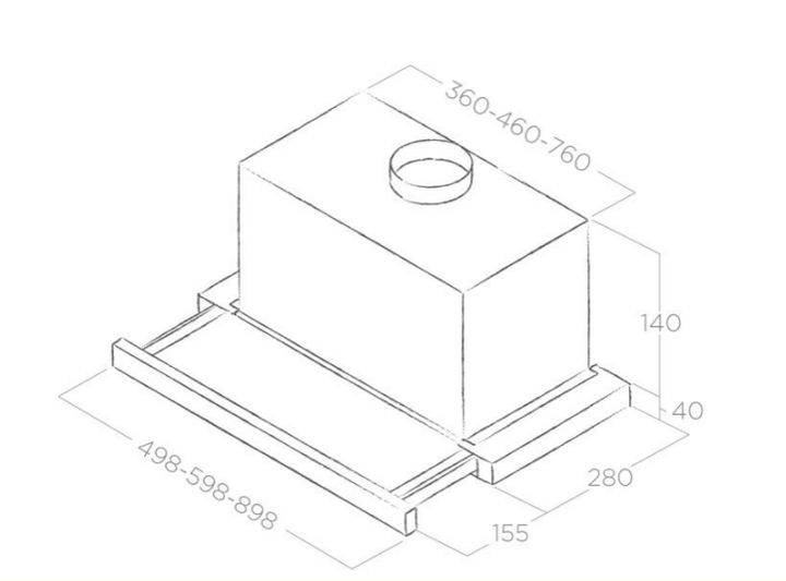 Вытяжка Телескопическая ELICA TT14 LUX GRVT/A/60 - Фото 8 Вытяжка Телескопическая ELICA TT14 LUX GRVT/A/60 - изображение 8